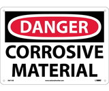 NMC D671 Danger Corrosive Material Sign