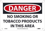 NMC D706 Danger No Smoking Or Tobacco Products