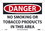 NMC 7" X 10" Vinyl Safety Identification Sign, No Smoking Or Tobacco Products, Price/each