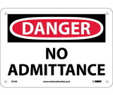NMC D75 Danger No Admittance Sign