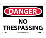 NMC D81 Danger No Trespassing Sign