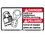 NMC 10" X 18" Vinyl Safety Identification Sign, Lock Out Equipment Before Servicing, Price/each