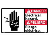 NMC DBA12 Danger Electrical Hazard Sign - Bilingual