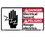 NMC 10" X 18" Vinyl Safety Identification Sign, Electrical Hazard, Price/each