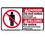 NMC 10" X 18" Vinyl Safety Identification Sign, Do Not Enter Authorized, Price/each