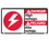 NMC 10" X 18" Vinyl Safety Identification Sign, High Voltage / Peligro, Price/each