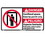 NMC 10" X 18" Vinyl Safety Identification Sign, Confined Space Enter By, Price/each