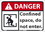 NMC DGA108 Danger Confined Space Do Not Enter Sign, 10X14, Standard Aluminum, 10" x 14", Price/each