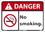 NMC DGA110 Danger No Smoking Sign, 10X14, Standard Aluminum, 10" x 14", Price/each