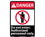 NMC 7" X 10" Vinyl Safety Identification Sign, Do Not Enter Authorized Personnel Only, Price/each