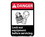NMC 7" X 10" Vinyl Safety Identification Sign, Lock Out Equipment Before Servicing, Price/each