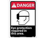 NMC DGA1 Danger Eye Protection Required In This Area Sign