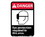 NMC 7" X 10" Vinyl Safety Identification Sign, Eye Protection Required In This Area, Price/each
