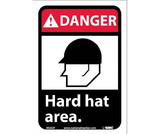 NMC DGA2 Danger Hard Hat Area Sign