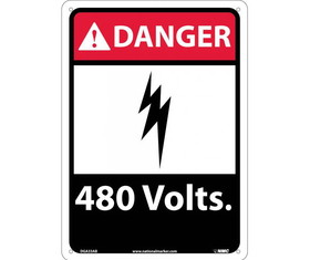 NMC DGA33 Danger 480 Volts Sign