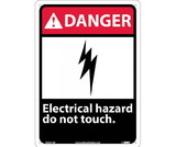 NMC DGA41 Danger Electrical Hazard Do Not Touch Sign
