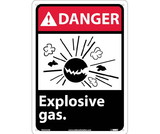 NMC DGA42 Danger Explosive Gas Sign