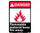 NMC 10" X 14" Vinyl Safety Identification Sign, Flammable Material Keep Fir.., Price/each