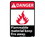 NMC 10" X 14" Vinyl Safety Identification Sign, Flammable Material Keep Fir.., Price/each
