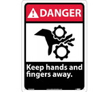 NMC DGA46 Danger Keep Hands And Fingers Away Sign
