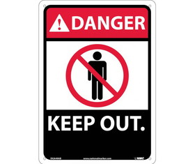 NMC DGA49 Danger Keep Out Sign