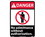 NMC 10" X 14" Vinyl Safety Identification Sign, No Admittance Without Auth.., Price/each
