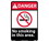 NMC 10" X 14" Vinyl Safety Identification Sign, No Smoking In This Area, Price/each