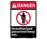 NMC DGA57 Danger Unauthorized Personnel Keep Out Sign
