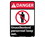 NMC 10" X 14" Vinyl Safety Identification Sign, Unauthorized Personnel Keep.., Price/each