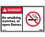 NMC DGA6LBL Danger No Smoking Matches Or Open Flames Label, Adhesive Backed Vinyl, 3" x 5", Price/5/ package