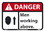 NMC 7" X 10" Vinyl Safety Identification Sign, Danger Men Working Above Sign, Price/each