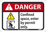 NMC DGA75 Danger Confined Space Enter By Permit Only