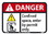 NMC 7" X 10" Vinyl Safety Identification Sign, Danger Confined Space Permit Sign, Price/each