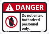 NMC DGA77 Danger Do Not Enter Authorized Personnel Only
