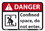 NMC 7" X 10" Vinyl Safety Identification Sign, Danger Confined Space No Enter Sign, Price/each