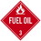 NMC 10.75 X 10.75 Safety Identification Placard, Fuel Oil, Price/each
