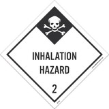 NMC DL105 Inhalation Hazard 2 Dot Placard Sign
