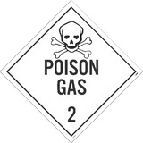 NMC DL132 Poison Gas 2 Dot Placard Sign