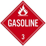 NMC DL134 Gasoline 3 Dot Placard Sign