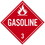 NMC 10.75 X 10.75 Safety Identification Placard, Gasoline, Price/each