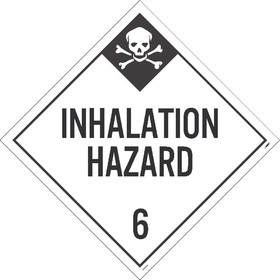 NMC DL135 Inhalation Hazard 6 Dot Placard Sign