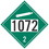 NMC 10.75 X 10.75 Safety Identification Placard, 1072 Oxygen, Price/each