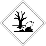 NMC DL174 Marine Pollutants Graphic Dot Placard Sign