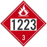 NMC DL182 1223 3 Flammable Dot Placard Sign