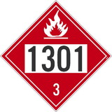 NMC DL186 1301 3 Flammable Dot Placard Sign
