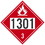 NMC 10.75 X 10.75 Safety Identification Placard, Flammable 1301, Price/each