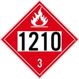 NMC DL200 1210 Class 3 Flammable Liquid Placard Sign