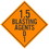 NMC 10.75 X 10.75 Safety Identification Placard, 1.5 Blasting Agents D 1, Price/each