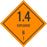 NMC DL44LBL 1.4 Explosives B1 Dot Placard Labels