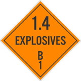NMC DL44 1.4 Explosives B1 Dot Placard Sign